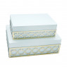 Set de cajas blancas con dorado