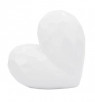 Corazón blanco de cerámica.