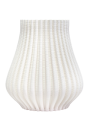 Jarron de lineas blanco