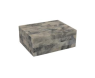 Caja de madera gris