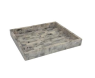 Charola decorativa de hueso gris