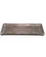 Charola de acrílico rectangular gris mantarraya
