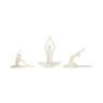Set de esculturas de yoga