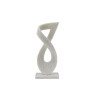 Escultura entrelazada blanca