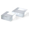 Set de esculturas cuadradas de cristal