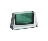 Florero rectangular verde