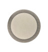 Set de manteles beige redondo