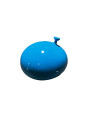 Globo aplastado azul