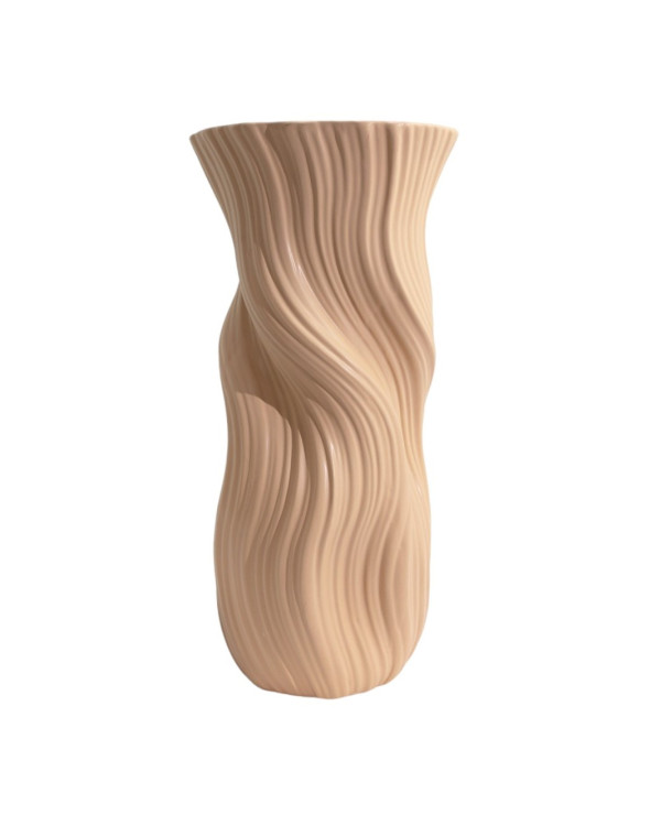 Jarrón alto beige