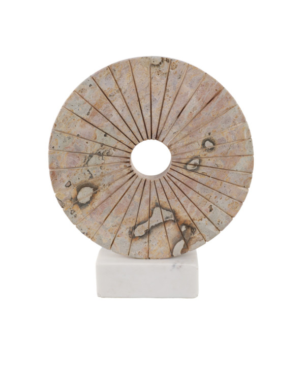 Escultura de aro beige