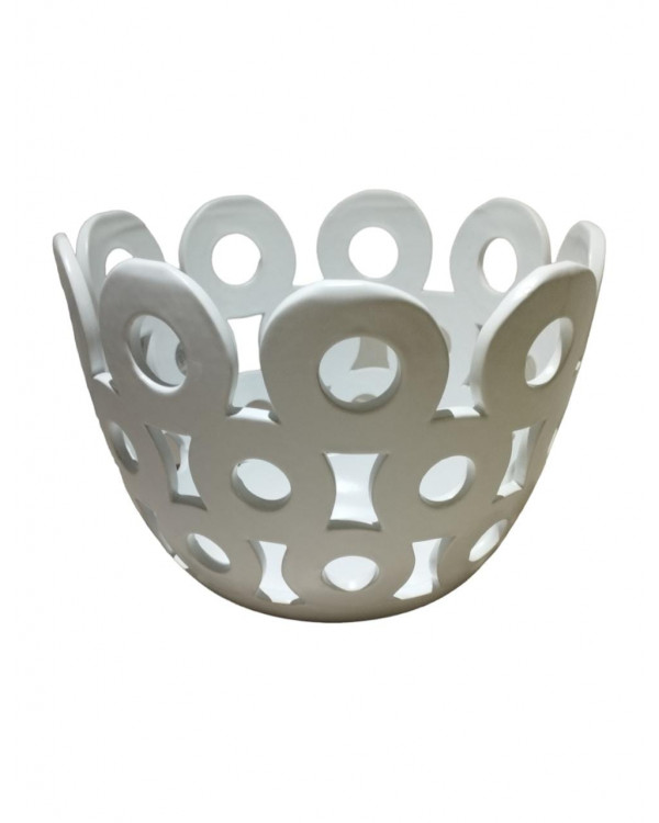 Bowl blanco con textura 