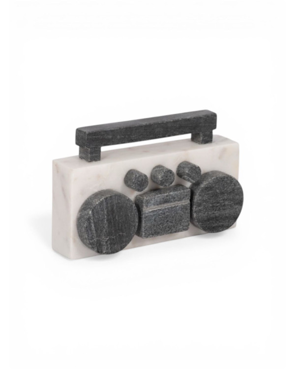 Radio decorativa de mármol 