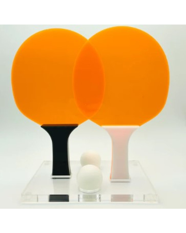 Ping pong neon anaranjado 