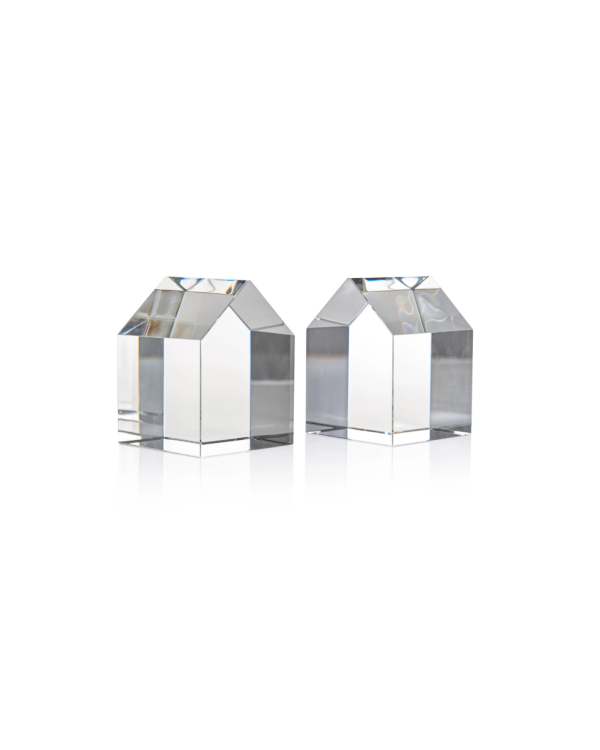 Portalibros decorativos de cristal de casa