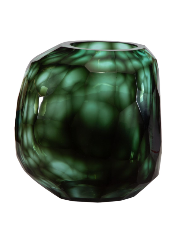 Jarrón esmeralda grande 