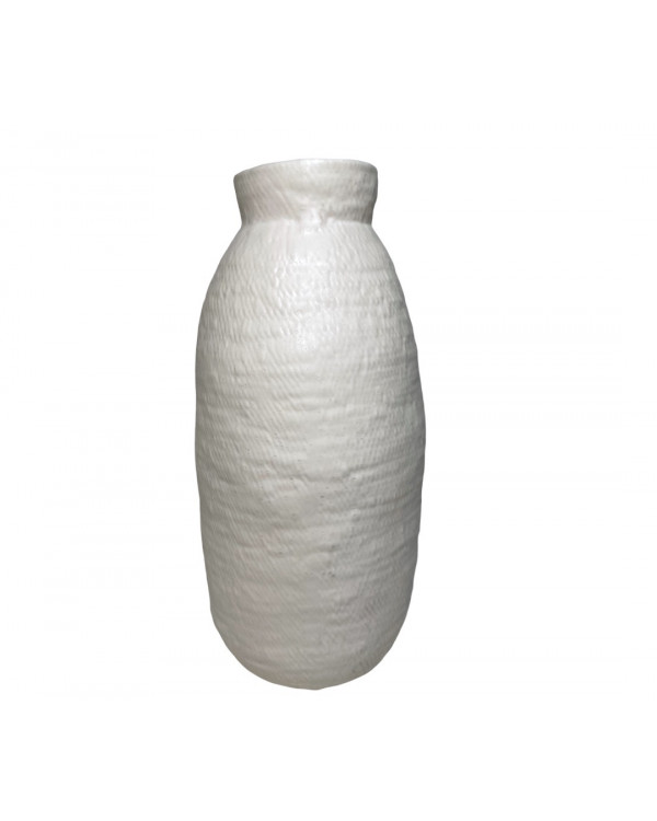Florero beige con textura 