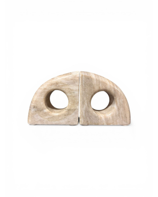 Portalibros contemporáneos de mármol 