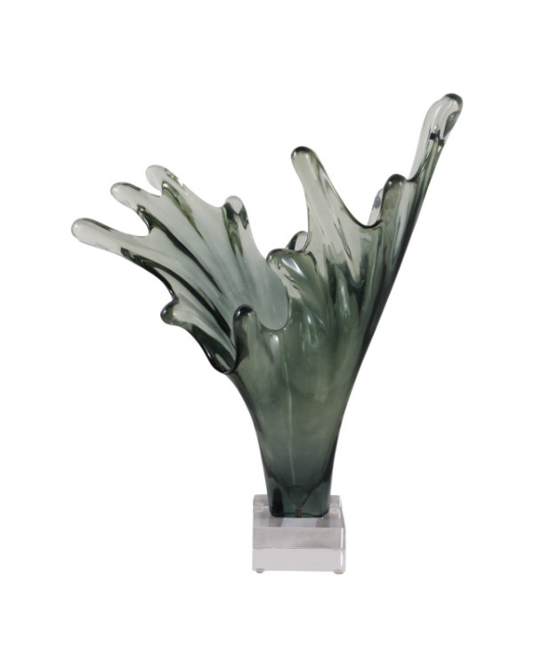 Escultura de Acrílico gris 