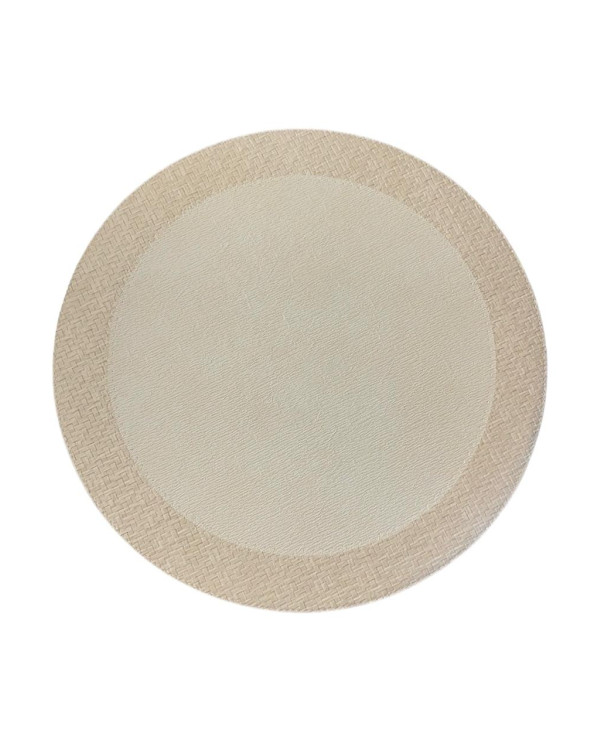 Set de manteles redondos beige