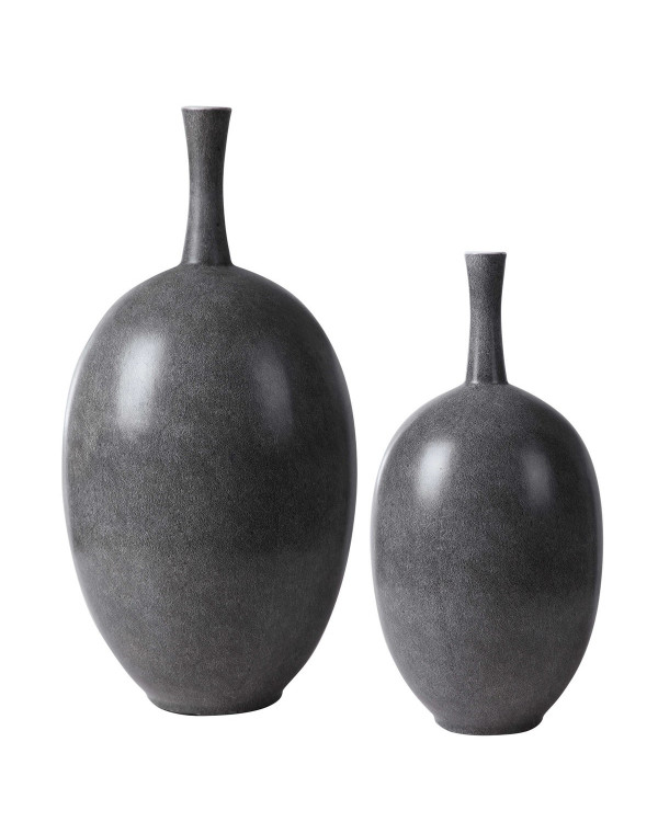 Set de bases de cerámica grises