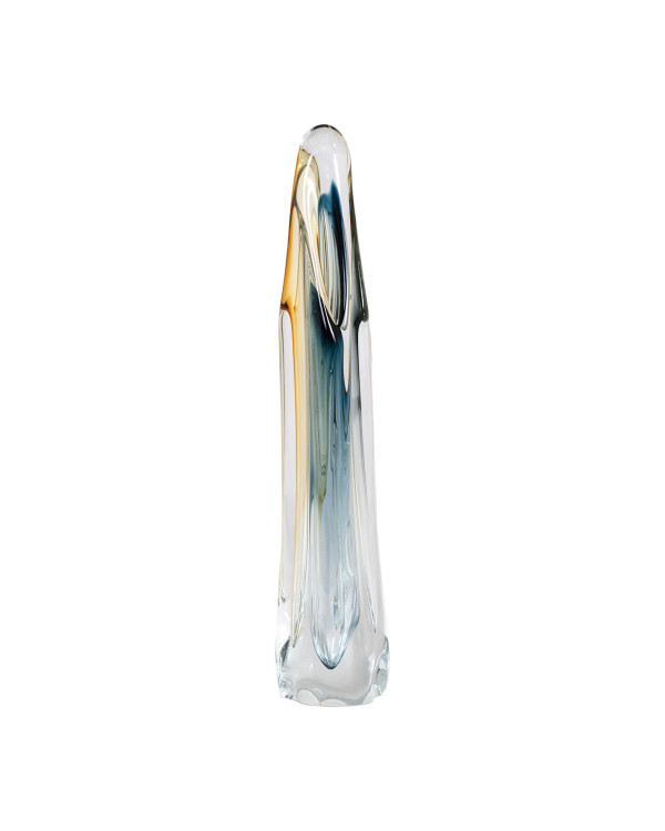 Escultura de cristal multicolor grande