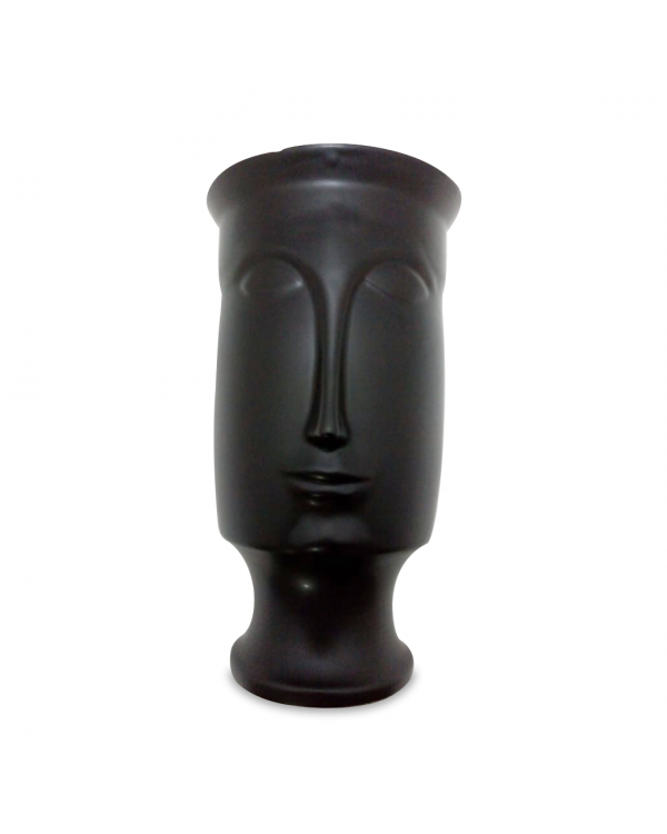 Florero de cara negro 