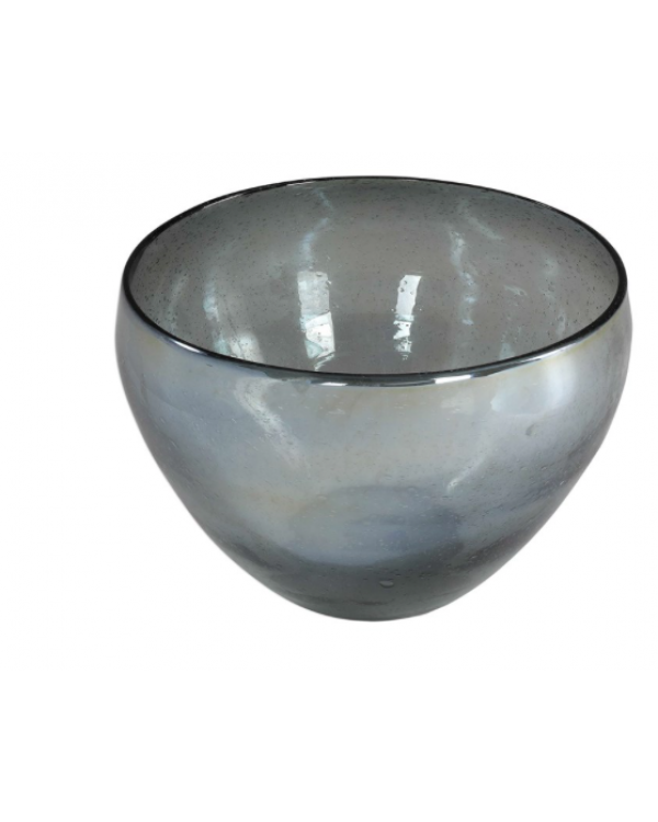 Bowl de vidrio gris