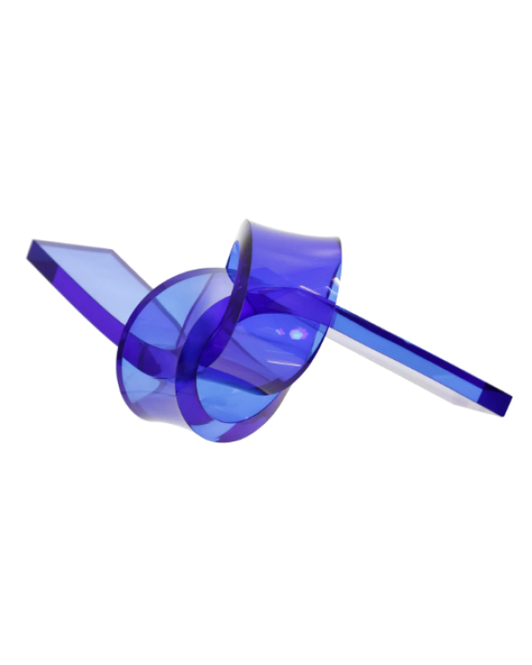 Nudo azul acrílico