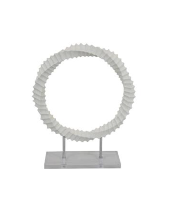 Escultura circular de cerámica