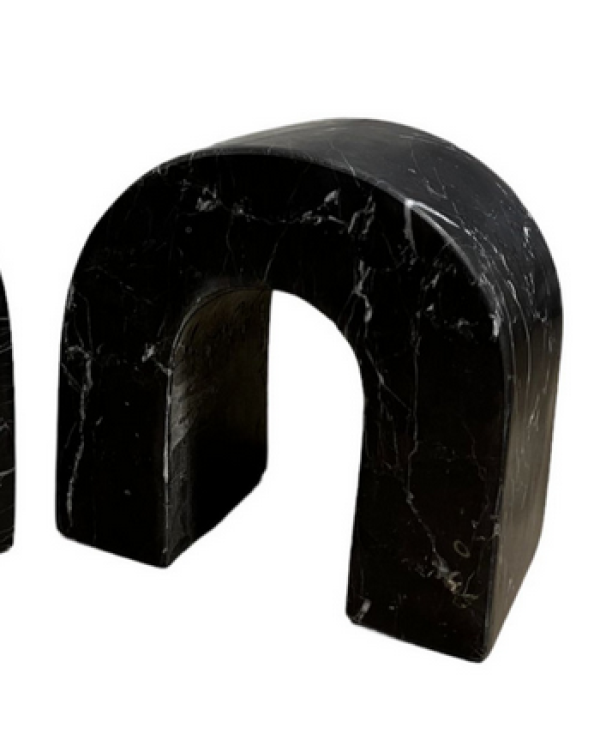 Portalibro de marmol negro