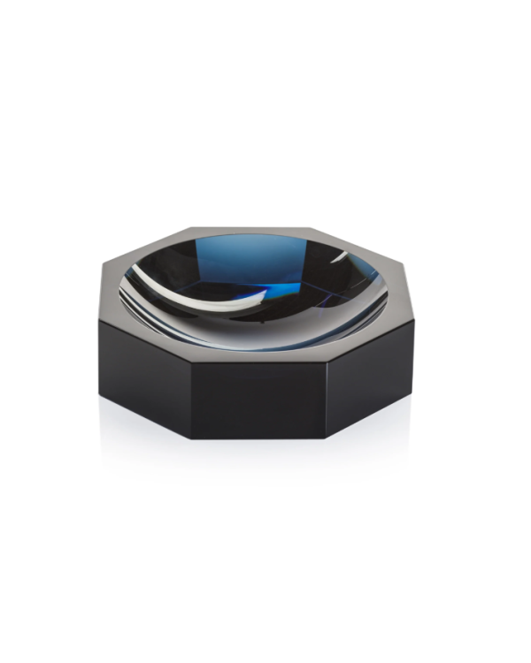 Cuenco octagonal azul
