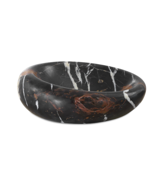 Cuenco de mármol negro
