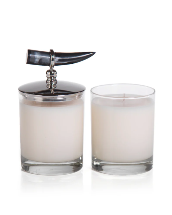 Vela aromática con tapa de cuerno - Tobacco flower