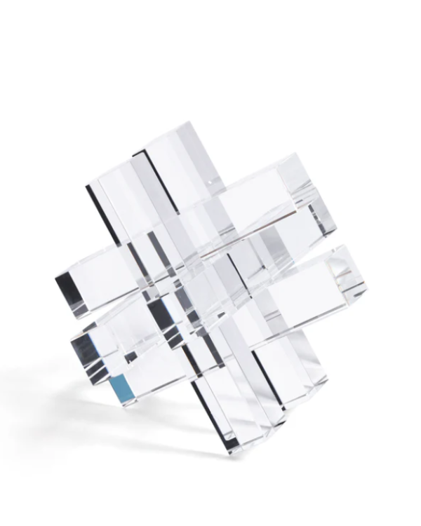 Tache entrelazado de cristal 