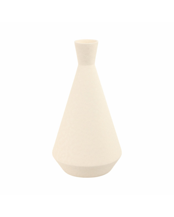 Florero beige de cerámica chico 