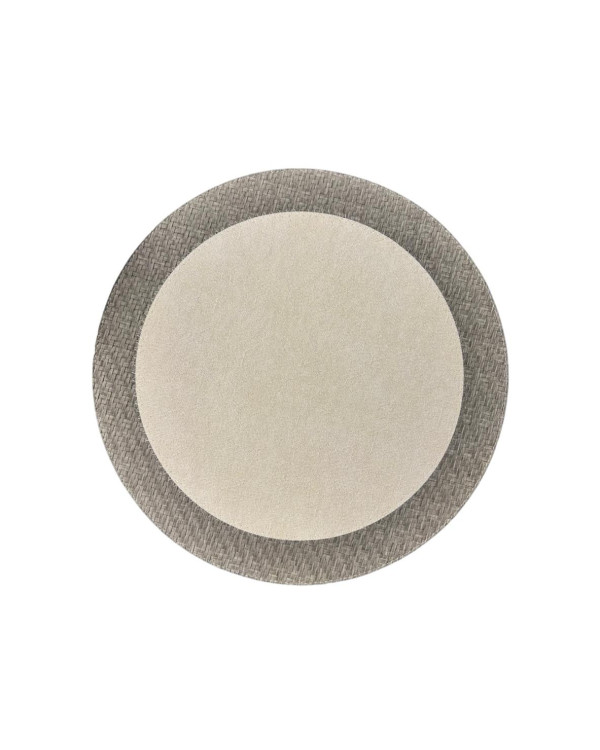 Set de manteles beige redondo