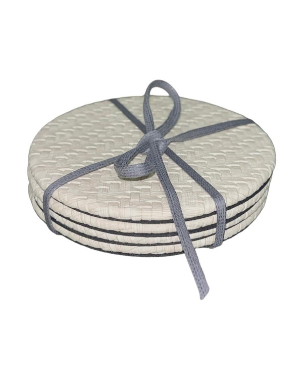Set de portavasos beige 
