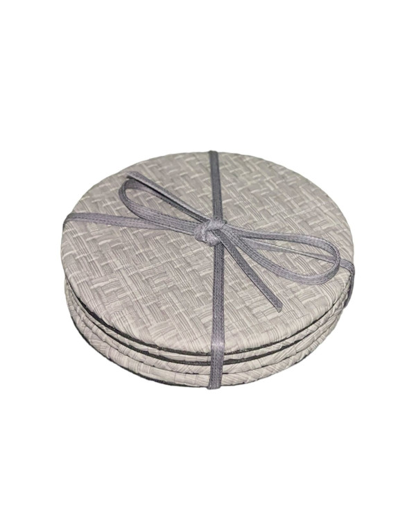 Set de Portavasos tejido gris