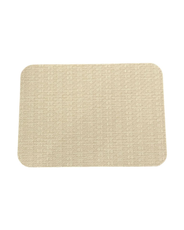 Set de manteles beige rectangulares