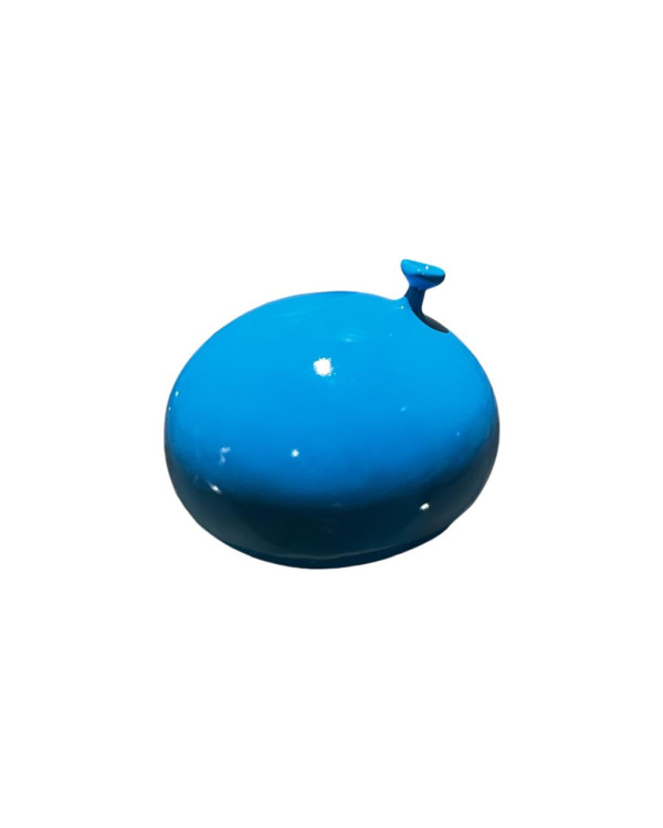 Globo aplastado azul
