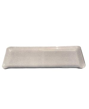Charola de acrílico rectangular azul mantarraya