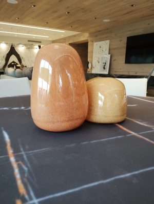 Alternative view of Florero naranja pequeño