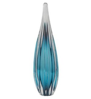 Alternative view of Escultura de vidrio azul grande