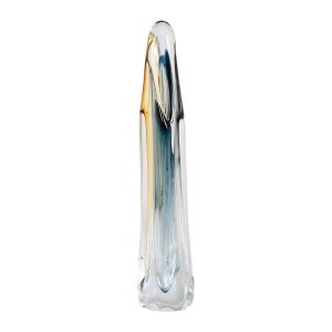 Escultura de cristal gruesa alargada