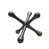 Matatena de metal plateada