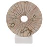 Escultura de aro beige