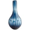Botella de vidrio azul grande