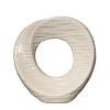 Escultura circular con textura chico blanco