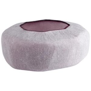 Florero circular morado mate grande.