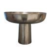 Base plateada con pedestal